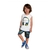 CONJUNTO KYLY CAMISETA REGATA BRANCA MUSIC BERMUDA TACTEL ESTAMPADA