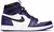 Tênis Air Jordan 1 High "Court Purple 2.0" nas cores roxo, branco e preto, exibindo design elegante e moderno disponível na Supernova Sneakers