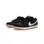 Tênis Nike SB Dunk Low "ISO Black Gum" na cor preta, com detalhes em branco e solado em borracha.