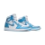 Tênis Air Jordan 1 High "OG UNC" nas cores azul e branco disponível na Supernova Sneakers