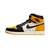 Tênis Air Jordan 1 High "OG Taxi" nas cores preto, amarelo e branco, com detalhes em couro e design clássico disponível na Supernova Sneakers