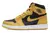 Imagem lateral do Tênis Air Jordan 1 High "Pollen" nas cores amarelo e preto disponível na Supernova Sneakers