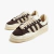 Tênis Adidas Campus "Bad Bunny Deep Brown" na cor marrom com detalhes em creme.