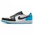 Tênis Nike Air Jordan 1 Low "OG Unc" nas cores preto, azul e branco, com design elegante e moderno, disponível na Supernova Sneakers.