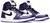 Tênis Air Jordan 1 High "Court Purple 2.0" nas cores roxo, branco e preto, exibindo design elegante e moderno disponível na Supernova Sneakers