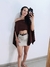Blusa Capa Jesica Marrom 155 - comprar online