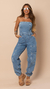 MACACÃO LONGO JOGGER CARGO DENIM na internet