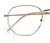 ARMAÇÃO PARA LENTES DE GRAU VIZZ HEXAVIEW - ROSÉ - Óticas Vizz Loja Virtual