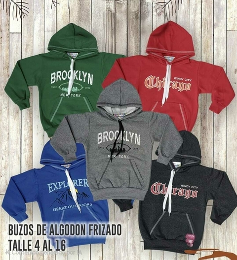 PARRANDA Buzo con capucha varon 1617 - comprar online