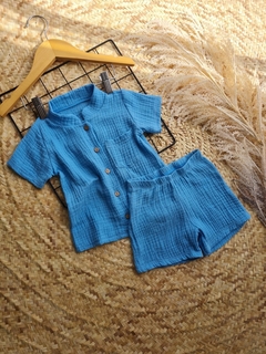 CONJUNTO CÉU AZUL - 100% ALGODÃO - comprar online