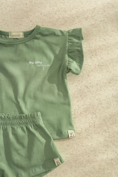 CONJUNTO DOCE ACONCHEGO - MENTA na internet