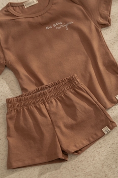 CONJUNTO ENCANTO DE ALGODÃO - CARAMELO - comprar online