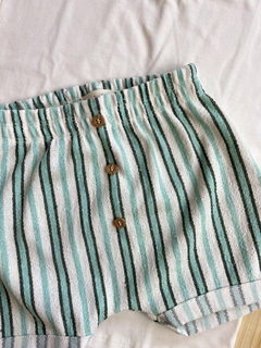CONJUNTO VERANEIO ALEGRE - VERDE/OFF WHITE - Villa Nova Baby e Kids