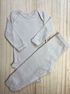CONJUNTO BODY MANGA LONGA E CALÇA CANELADO - DIVERSAS CORES - Villa Nova Baby e Kids