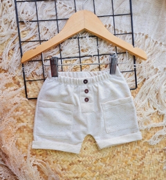 SHORT EFEITO LINHO - MASCULINO