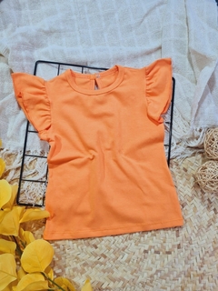 CONJUNTO CAMISETA FRUFRU E SHORT - LARANJA - comprar online