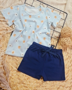 CONJUNTO SAFARI - AZUL MARINHO