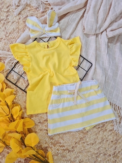 CONJUNTO SHORT SAIA - AMARELO - comprar online