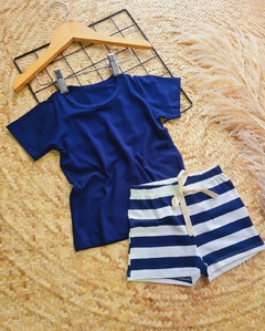 CONJUNTO MAR E CÉU - AZUL MARINHO - comprar online