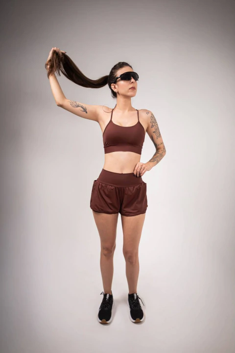 Conjunto Shorts Duplo Runner