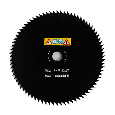 Lâmina Circular Roçadeiras 80 Dentes 1mm X 255mm X 25,4mm Aç