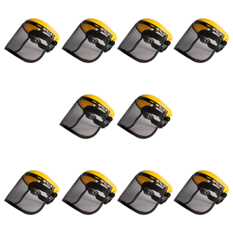 KIT 10 Protetores Faciais Tela Aço Operador Roçadeira- Sanre