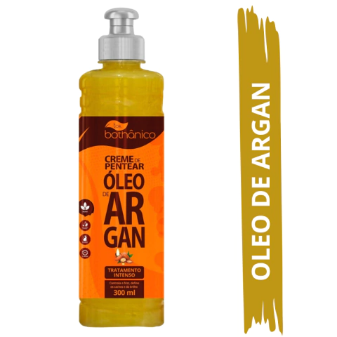 Creme de Pentear Oleo de Argan Definidos e Cabelos Deslumbrantes Tok Bothanico
