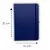 Caderneta Tipo Moleskine Azul Folha Polen Sem Pauta 21x14 Para Anotações Desenho e Rascunho - Beestok 