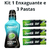 Kit Dentil 1 Enxaguante Zero Alcool Power Mint 250ml e 3 Pastas de Dente Sem Fluor Ultra Mint Refrescancia Duradoura