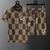 LV Louis Vuitton Damier LV Crystal Patch Brown T-Shirt