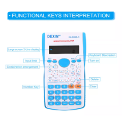 Calculadora Cientifica 240 Funciones Celeste en internet