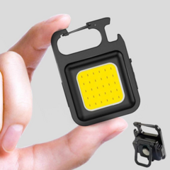 Mini Linterna Cob Led Recargable Usb Iman Llavero Abridor