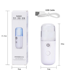 Rociado Vaporizador facial recargable por USB Humidificador Cuidado de la piel facial - Lionmarket