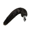 Plug Anal com Rabo de Raposa Preto 40cm