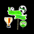 ADORNO SET FELIZ CUMPLE 3D FUTBOL x1 UPALALA - comprar online