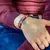 Pulsera Acero Carola Bordeaux - comprar online
