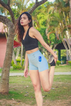 Short Fitness Azul Influencer - loja online