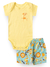 Conjunto Infantil Body Shorts Bebê Menino girafa Verão