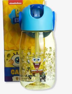 Garrafa Flip Infantil 400ml Bob Esponja Zona criativa