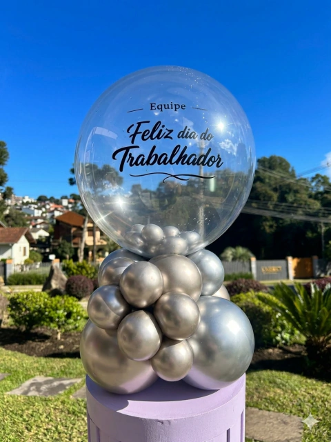 BUBLLE PERSONALIZADO NA BASE DIA DO TRABALHADOR
