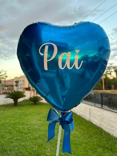 Balão metalizado formatos na vareta na internet