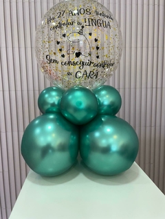 Balão mini bubble com base - comprar online