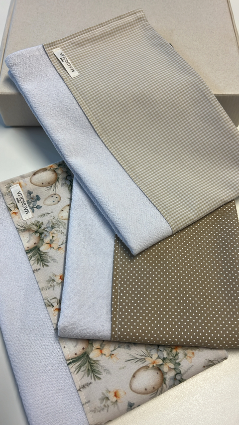 Kit Pano de Prato Páscoa Bege