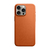 Capa Couro MagSafe para iPhone 13 ao 15 Pro Max - Marrom - Rejaca