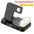 Carregador sem fio Stand Pad para iPhone, 3 em 1, Despertador, Luz Noturna, Estação de Carregamento