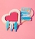 Hair Clips Coleção Lola Bunny Miss Frandy – Kit com 3 Presilhas Azul e Rosa