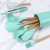 Kit Colher Silicone para Cozinha, BPA Antiferrugem, Madeira Conjunto de Utensíl na internet