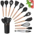 Kit Colher Silicone para Cozinha, BPA Antiferrugem, Madeira Conjunto de Utensíl - loja online