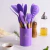 Kit Colher Silicone para Cozinha, BPA Antiferrugem, Madeira Conjunto de Utensíl - comprar online