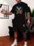 Conjunto masculino camiseta e short camiseta masculina e short masculino 207 - comprar online